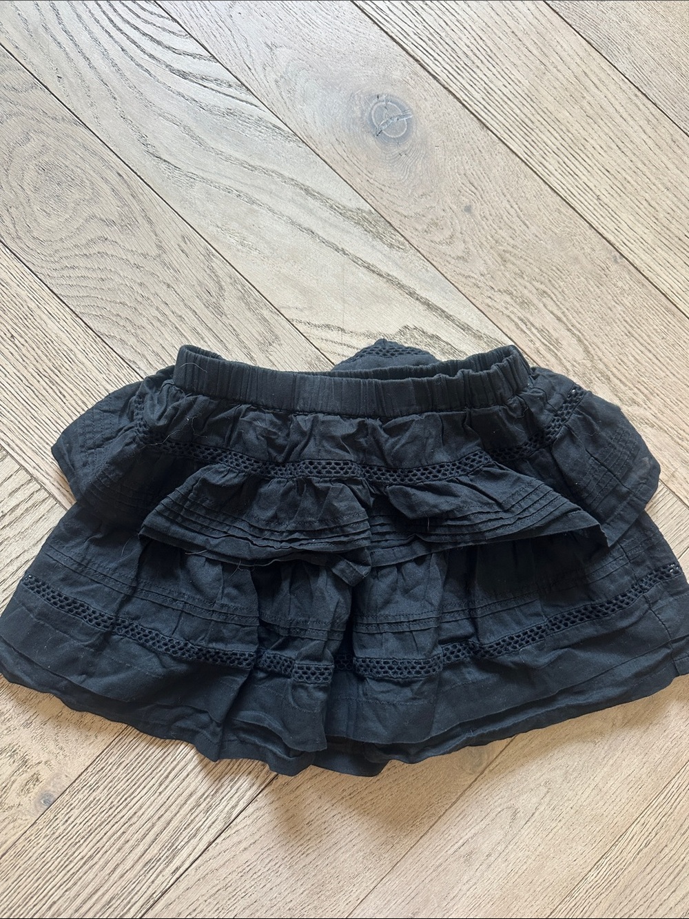 Crewcuts Black Tiered Ruffle Skirt